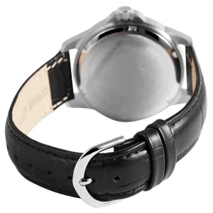 Analoge Herrenarmbanduhr mit Echtlederband und Datumsanzeige Solange Der Vorrat Reicht